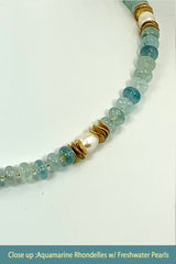 Aquamarine Rhondelles