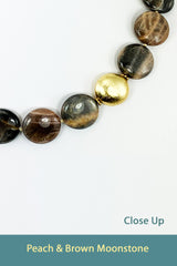 Peach & Brown Moonstone