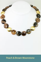 Peach & Brown Moonstone