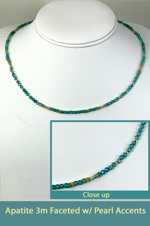 Teal Pearls and Apatite