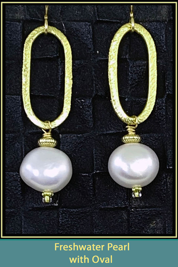 Freshwater Pearl with Oval