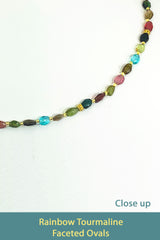 Rainbow Tourmaline  Faceted Ovals