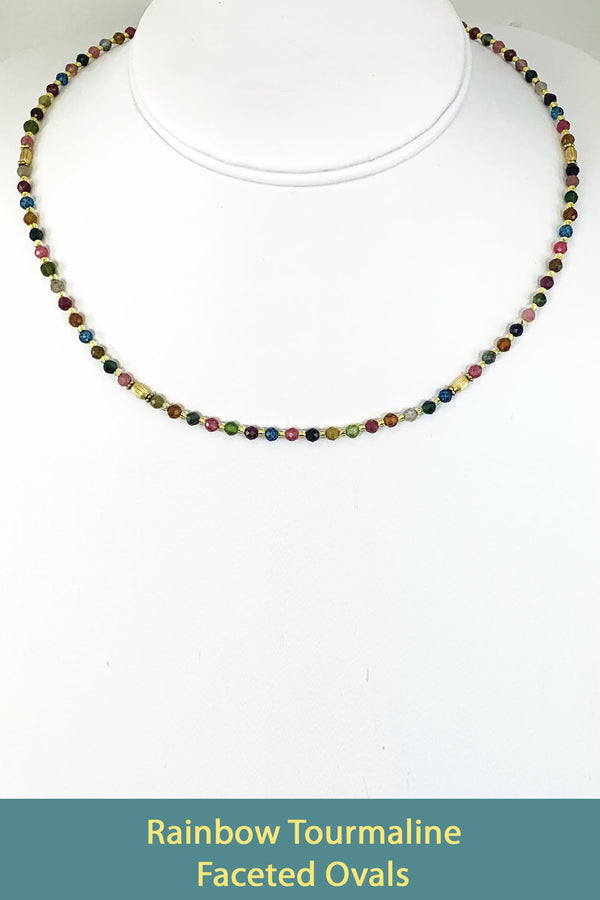 Rainbow Tourmaline Faceted Rounds